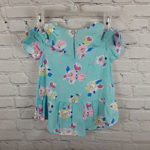 NWT OSHKOSH BLUE PRINTED GIRL TUNIC DRESS 6 / 6X